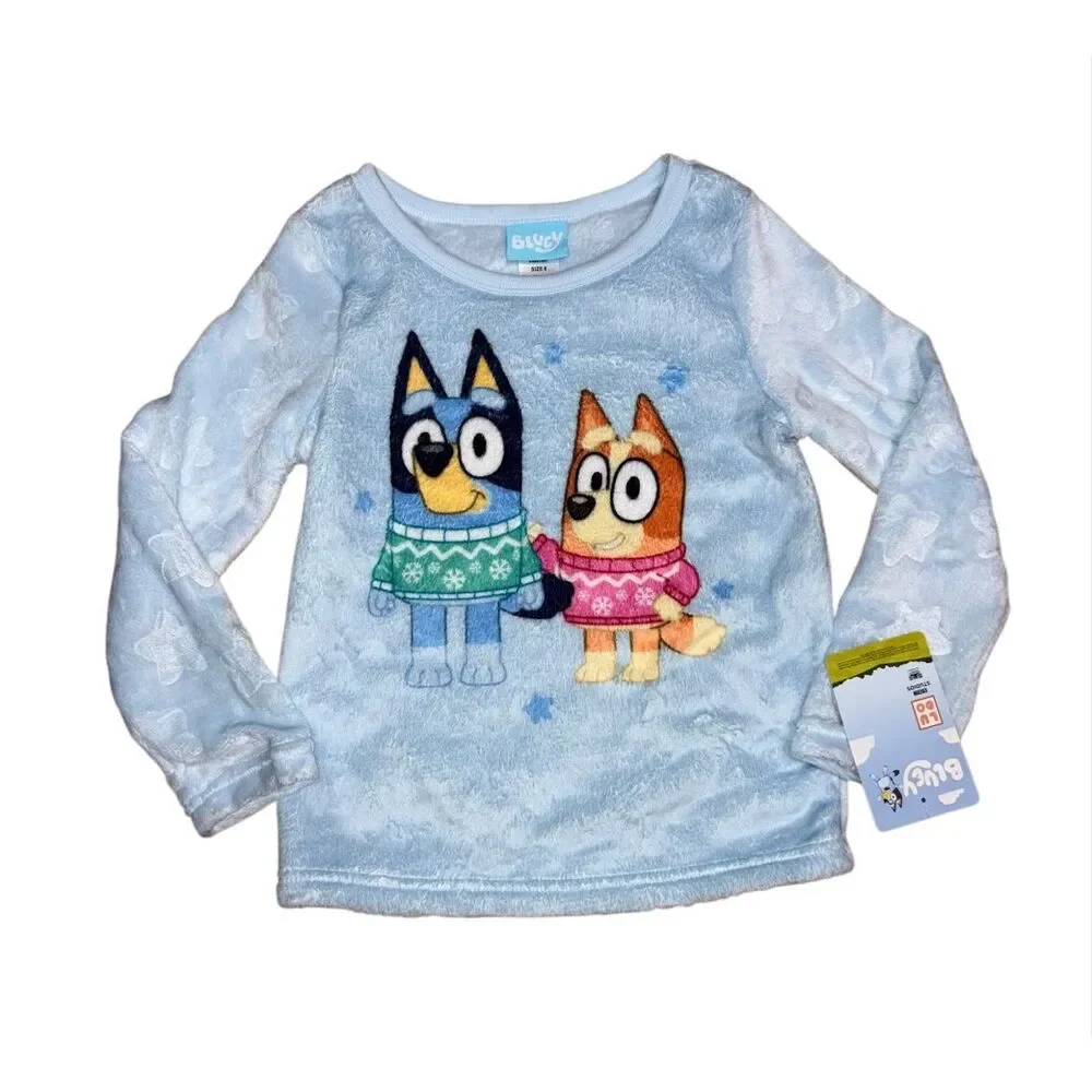 Bluey Fuzzy Pajama Set